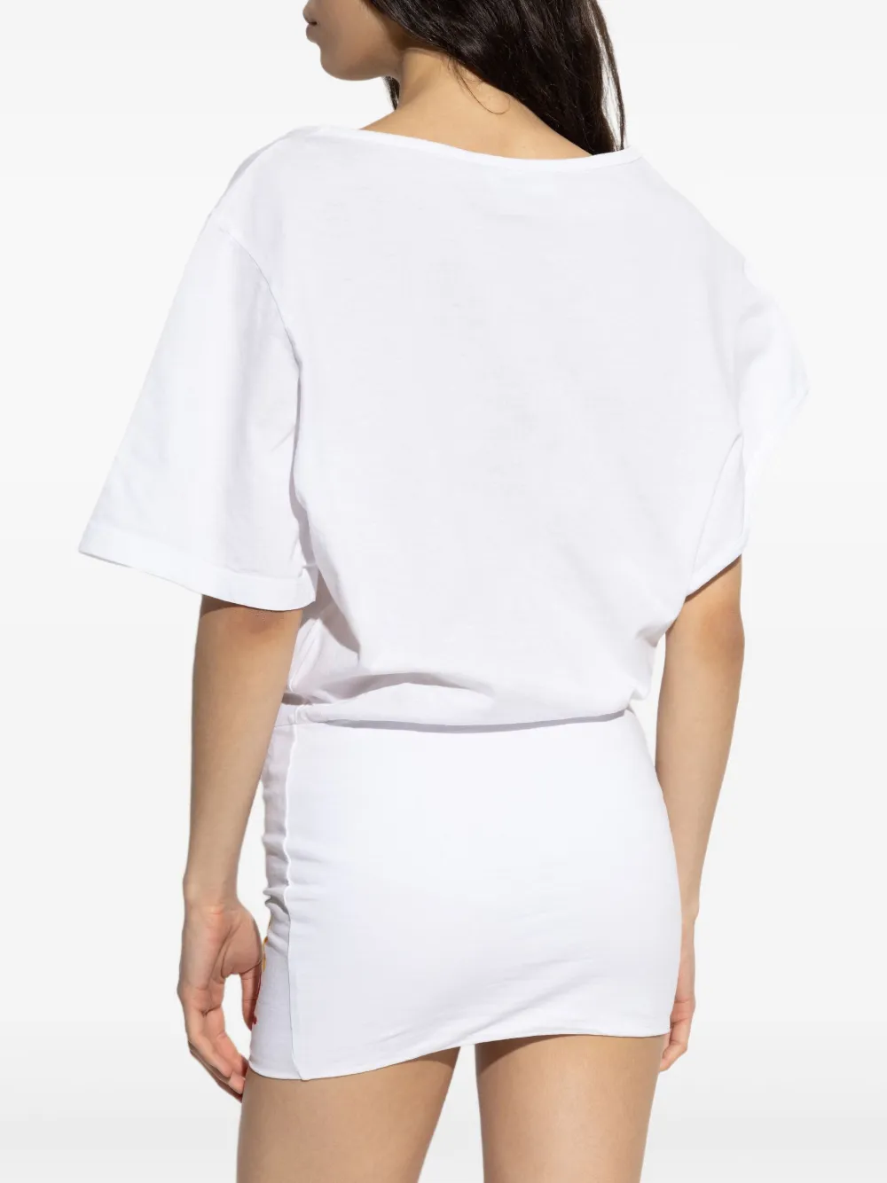 DSQUARED2 Katoenen T-shirtjurk Wit