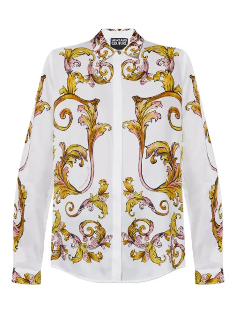 Versace Jeans Couture camisa con estampado Outline Barocco