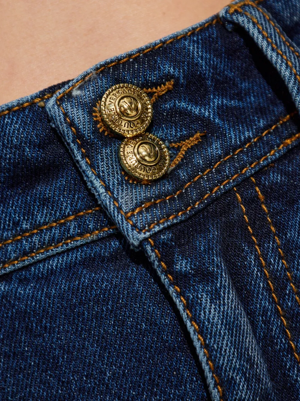 Versace Jeans Couture Cropped jeans Blauw