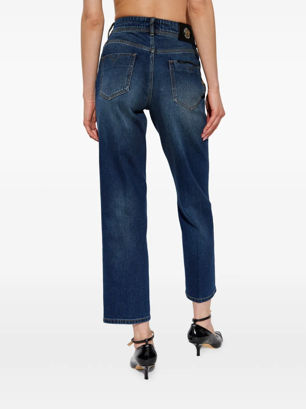 Versace Jeans Couture Cropped jeans Blauw