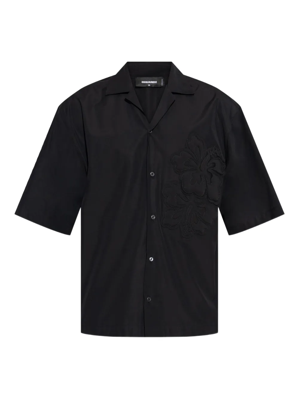 embroidered-motif shirt