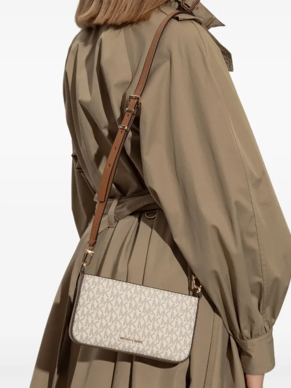 Michael Kors Bryant Monogram Crossbody Bag | Neutrals | FARFETCH