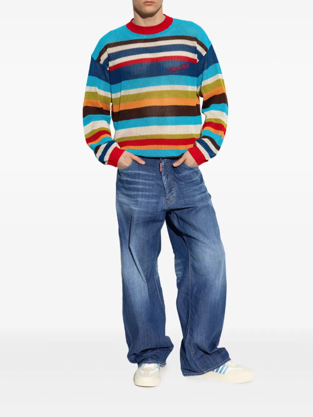 DSQUARED2 Katoenen sweater - Blauw