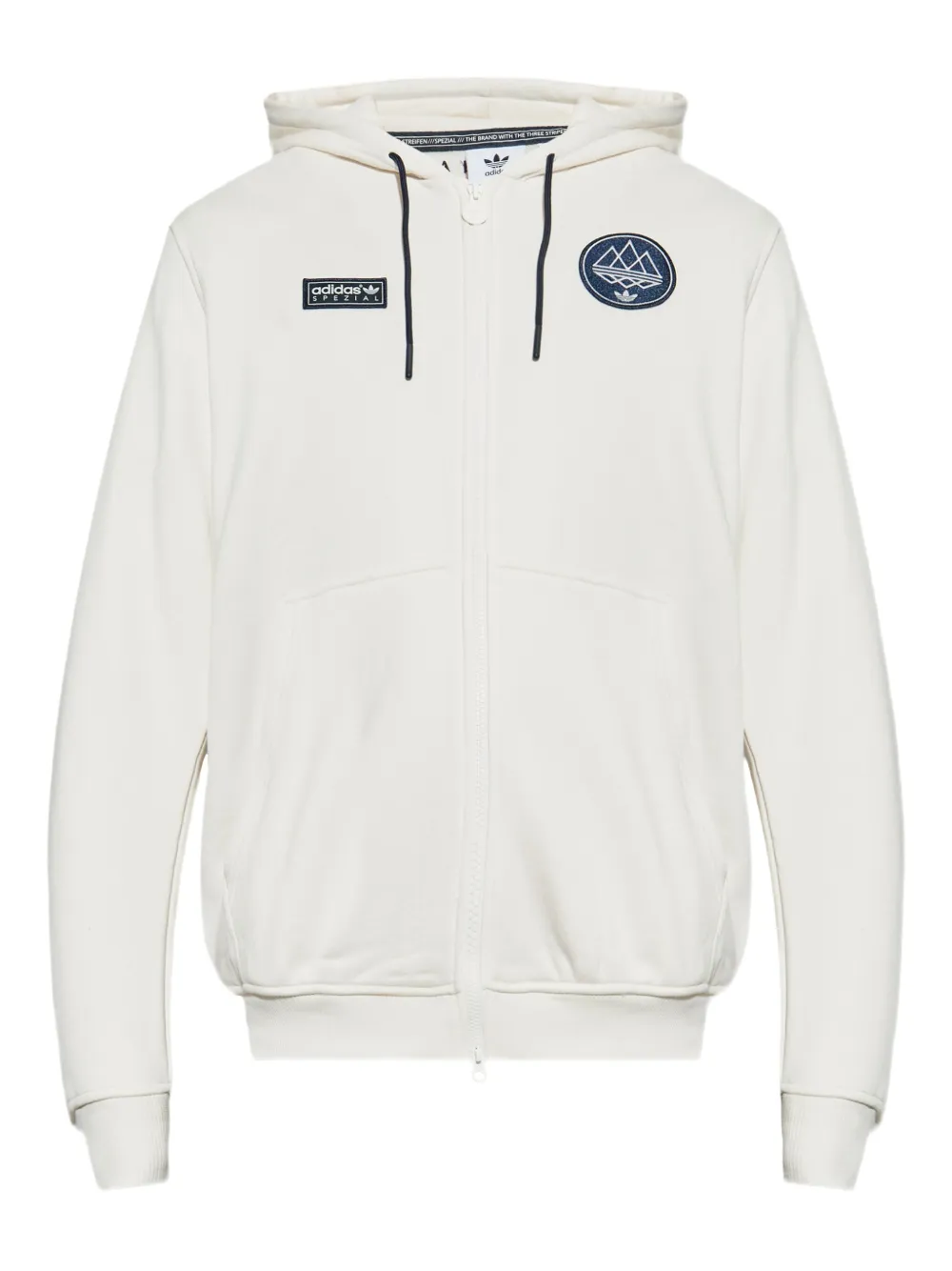 adidas Billinge zip-up hoodie | White | Image 1