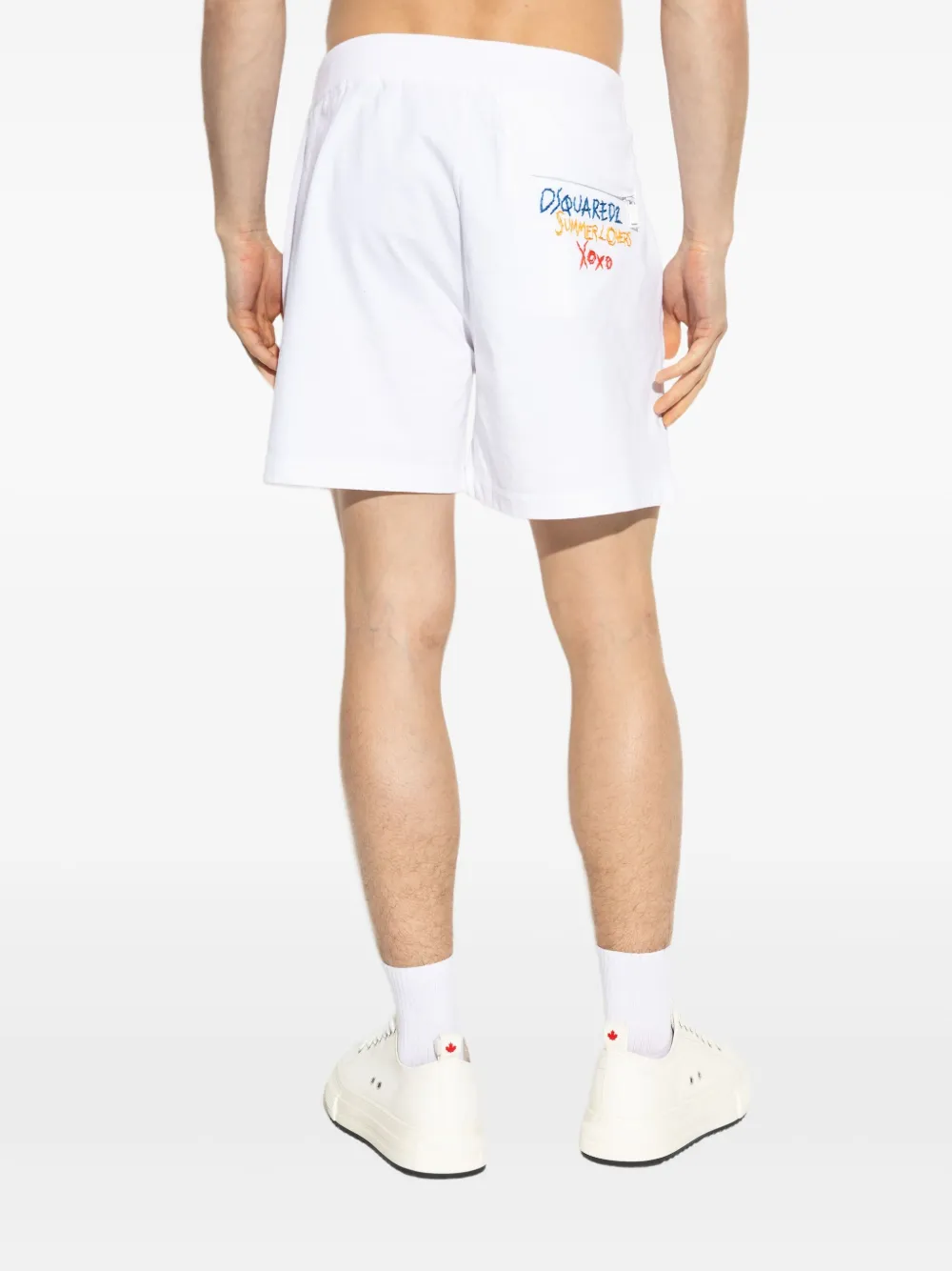 DSQUARED2 Katoenen shorts Wit