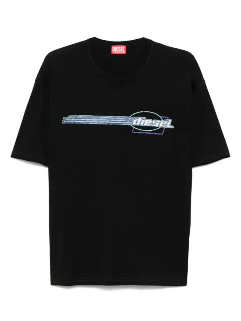 Diesel playera con logo afelpado