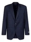 Canali check-pattern blazer - Blue