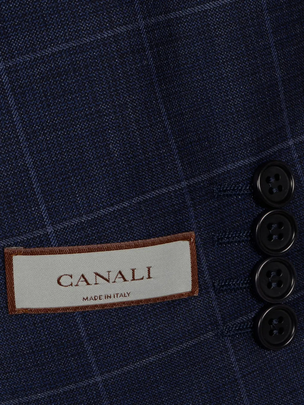 Canali Geruite blazer Blauw