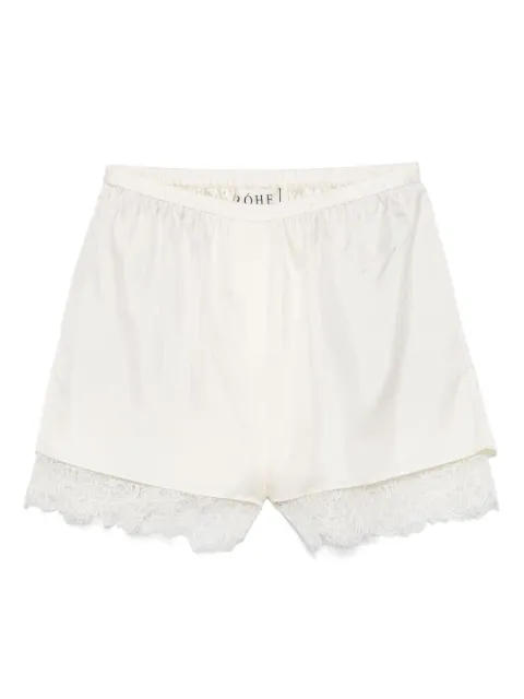 Róhe shorts de seda con encaje