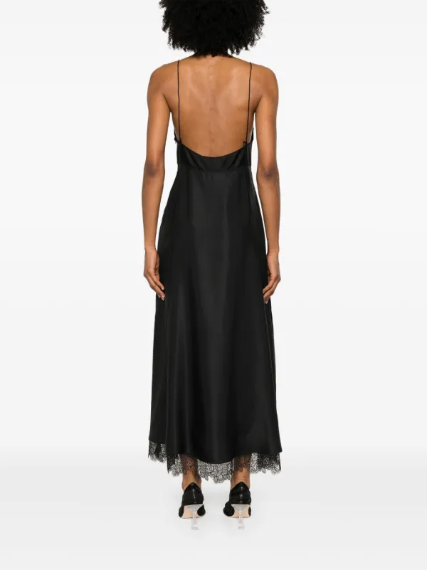 Róhe Bustier maxi-jurk Met Kant Zwart FARFETCH NL