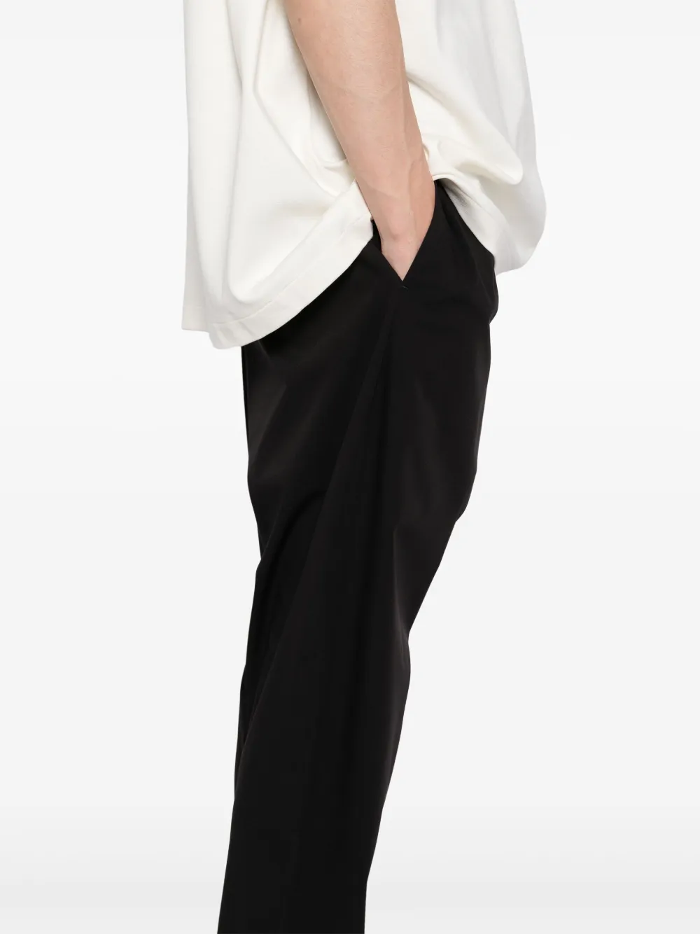 Fear Of God Straight-leg Sporty Pants With Signature Logo In 黑色