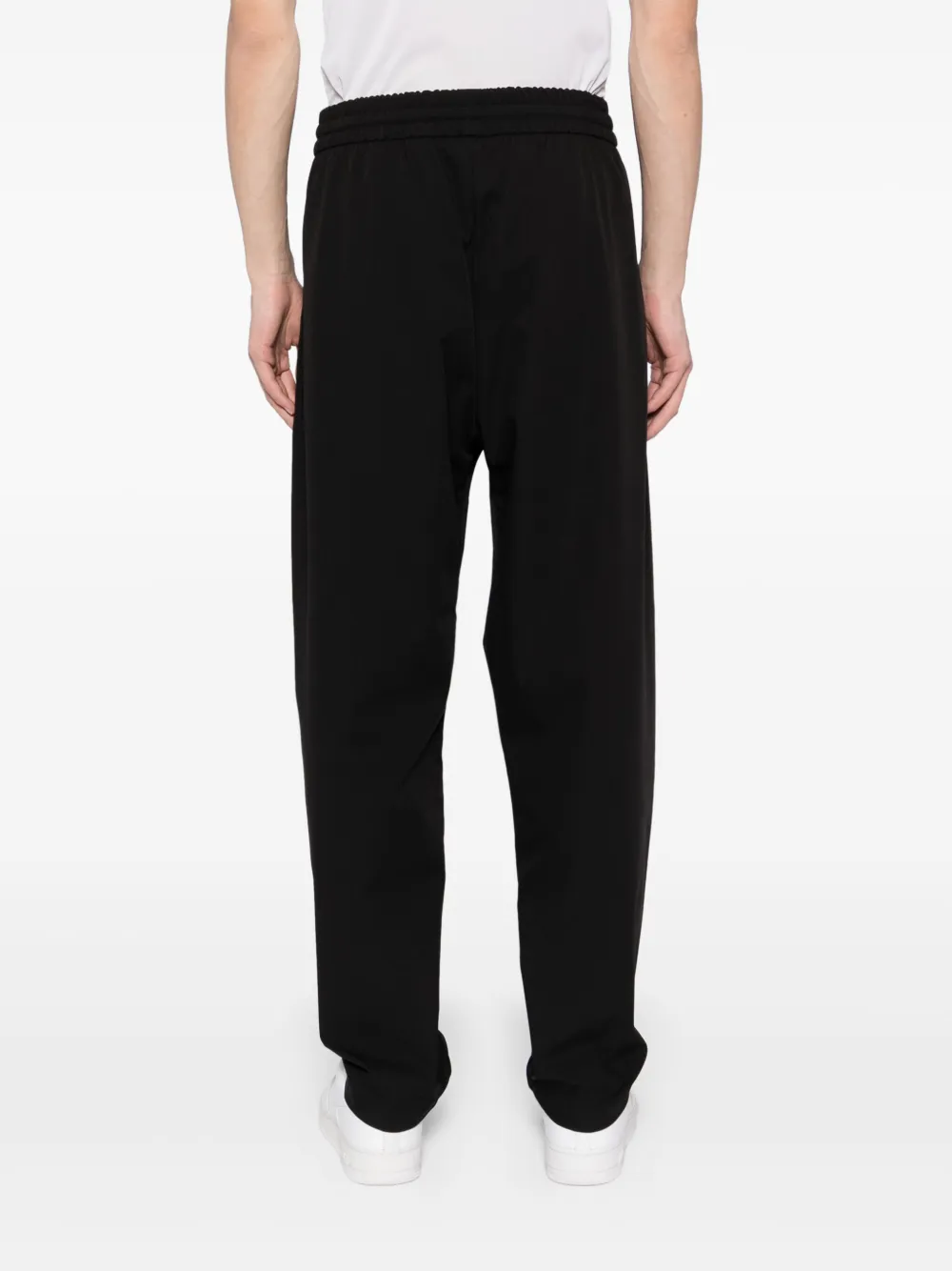 Fear Of God Straight-leg Sporty Pants With Signature Logo In 黑色