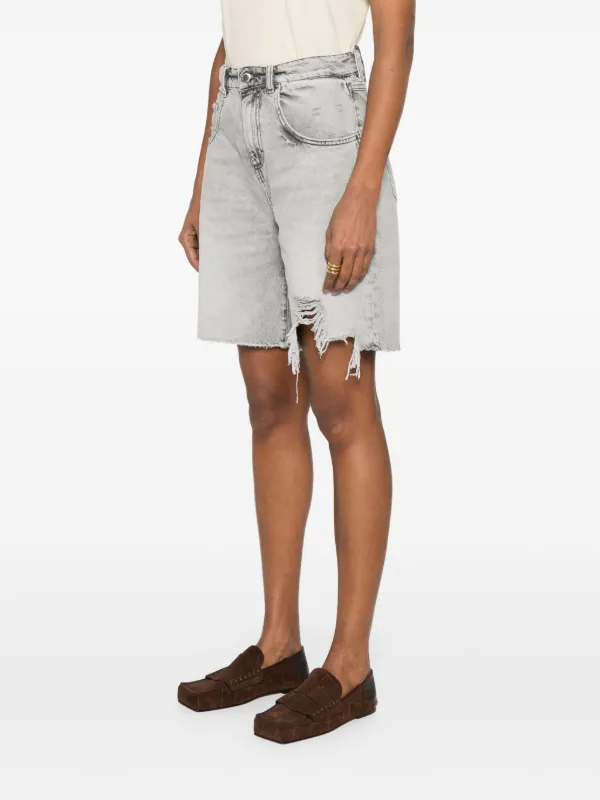 ICON DENIM Lea Shorts | Grey | FARFETCH