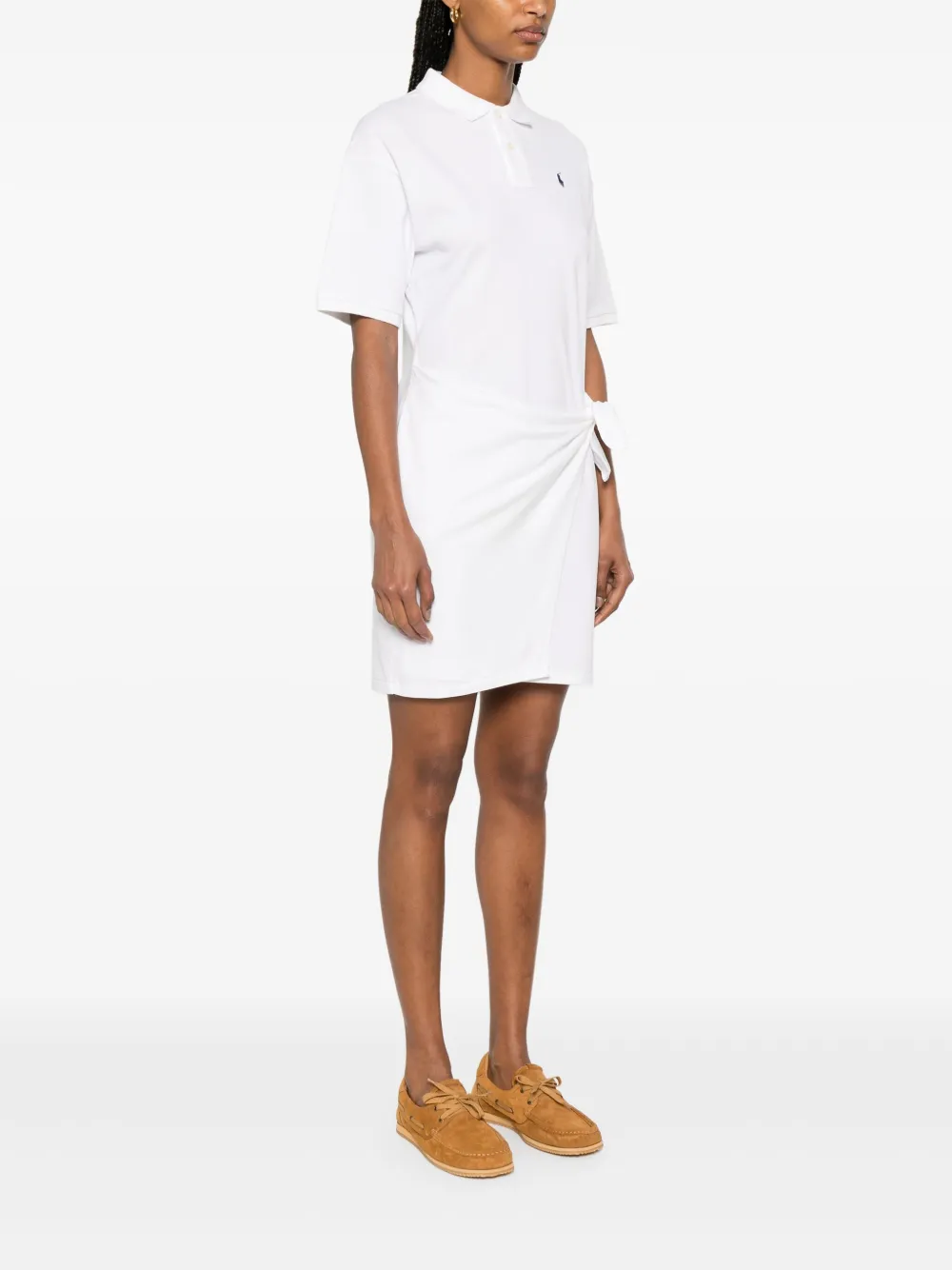 POLO RALPH LAUREN DRAPED-PANEL MINI DRESS