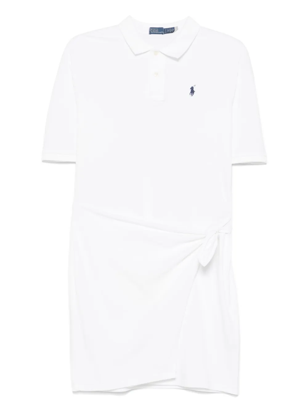POLO RALPH LAUREN DRAPED-PANEL MINI DRESS