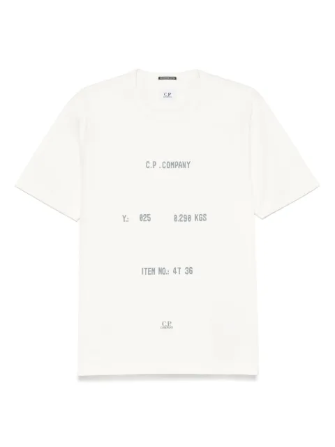 C.P. Company T-shirt in jersey con logo tipografico