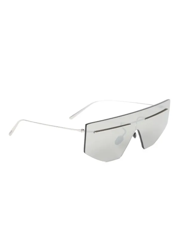 Prada Eyewear オーバーサイズ サングラス | シルバートーン | FARFETCH JP