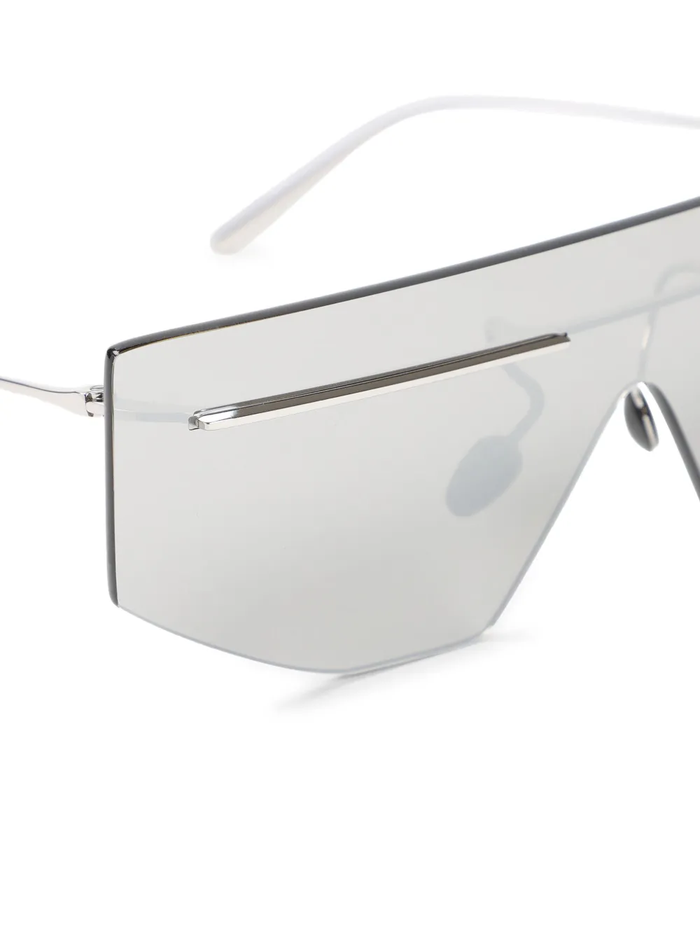 Prada Eyewear Zonnebril met oversized schild montuur Zilver