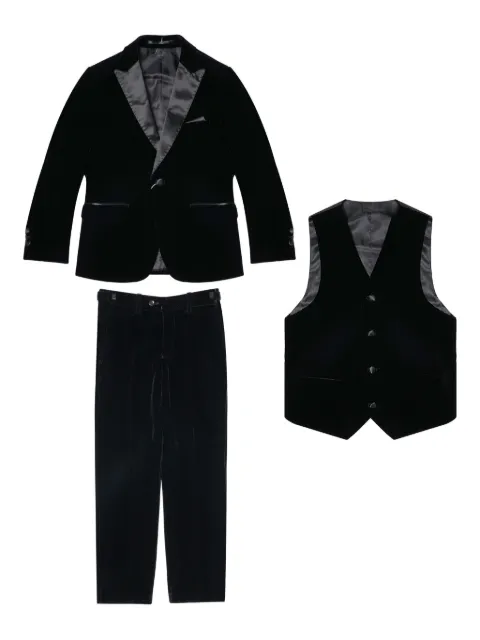 ROMANO KIDS traje de terciopelo de tres piezas