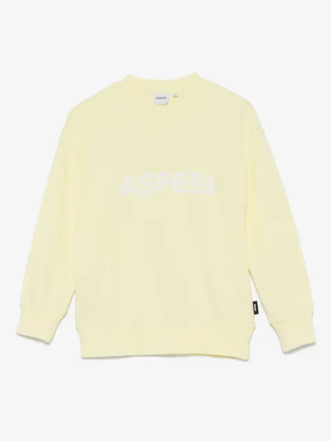 Aspesi Kids sudadera con logo estampado