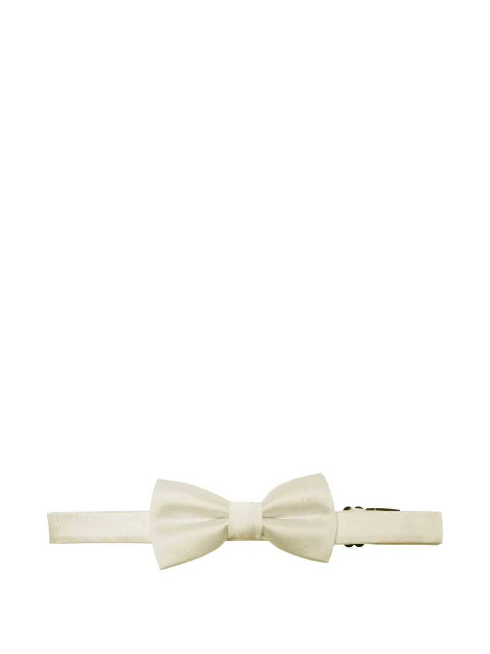 Shop Romano Satin Bow Tie In White