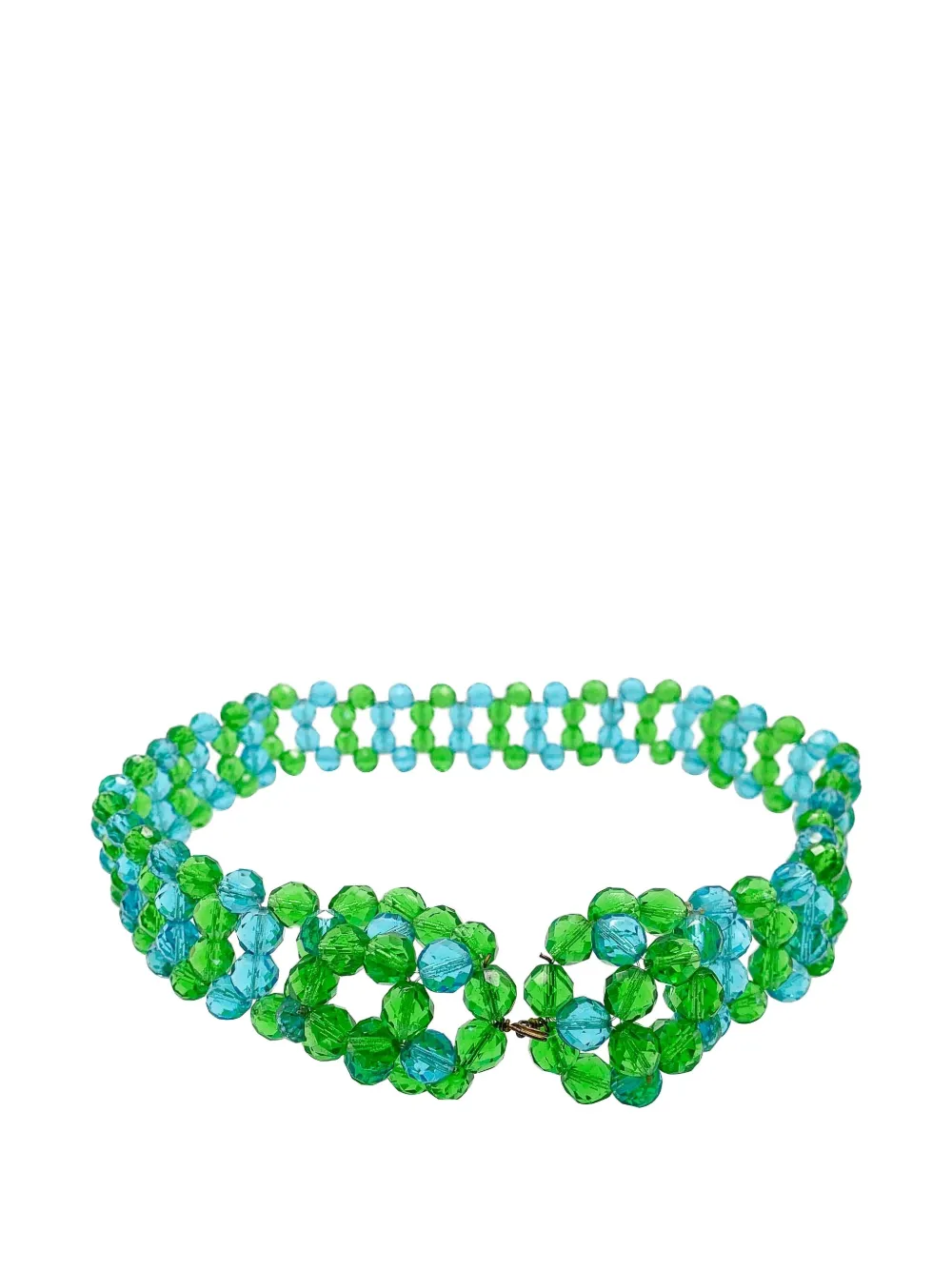 Pre-owned Jennifer Gibson Jewellery 1960s Coppolo Et Toppo Sea Belt In Green