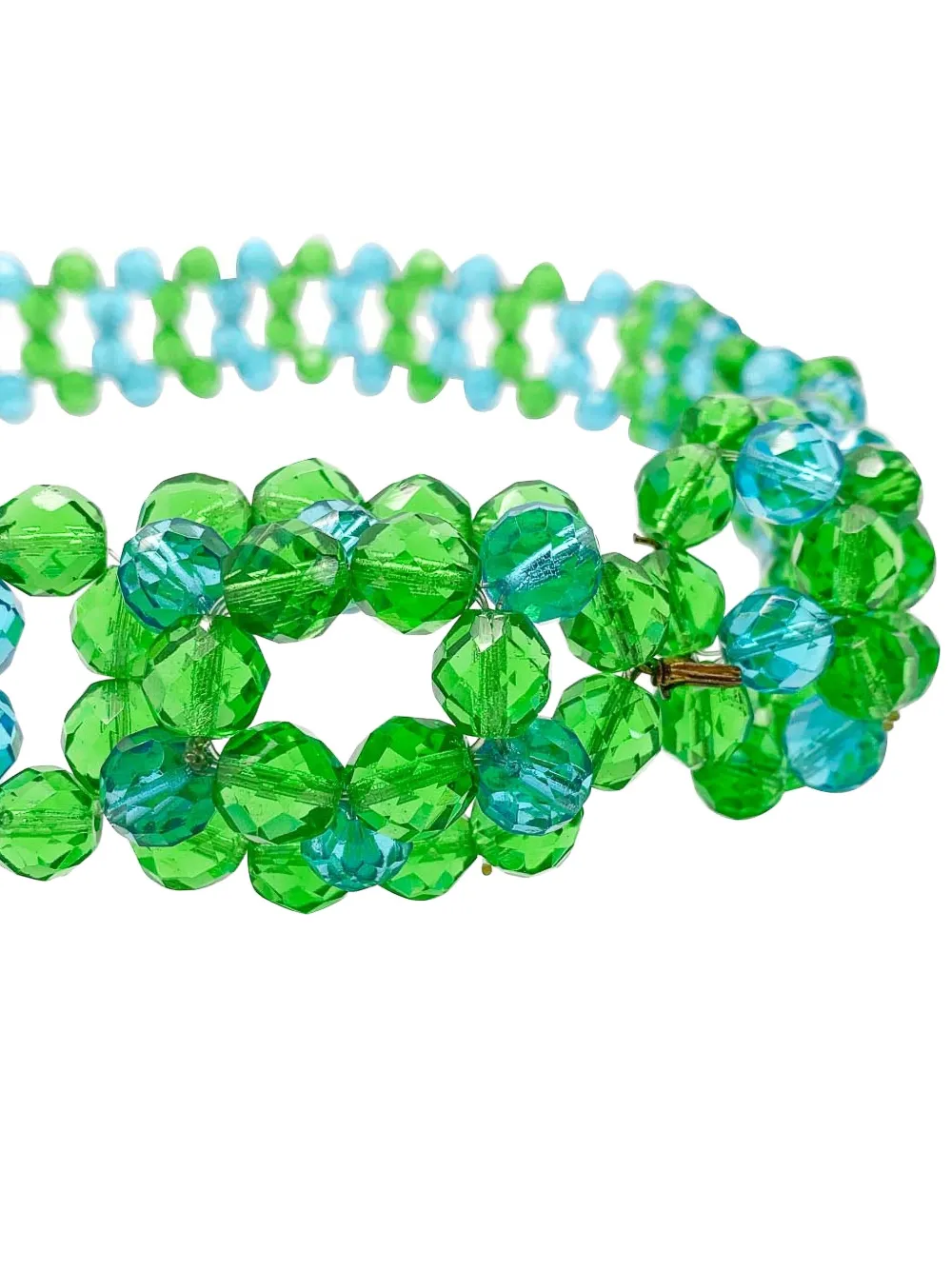 Pre-owned Jennifer Gibson Jewellery 1960s Coppolo Et Toppo Sea Belt In Green