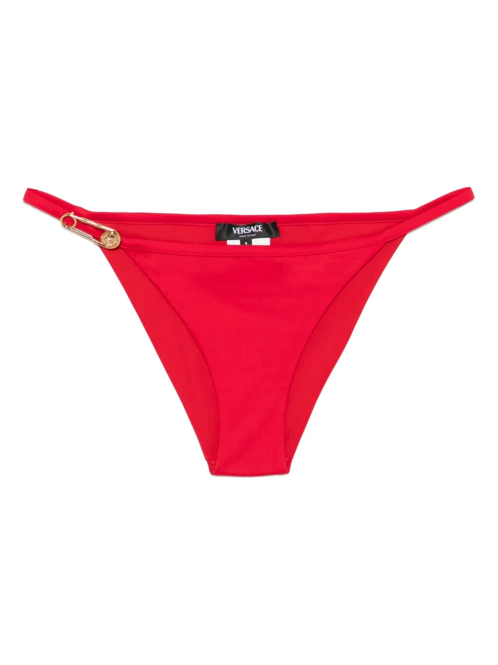Versace Bikinislip met veiligheidsspeld Rood