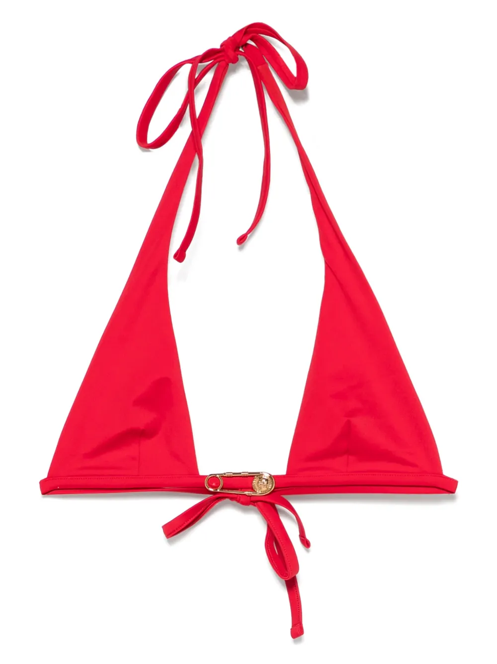 Versace Bikinitop met veiligheidsspeld Rood