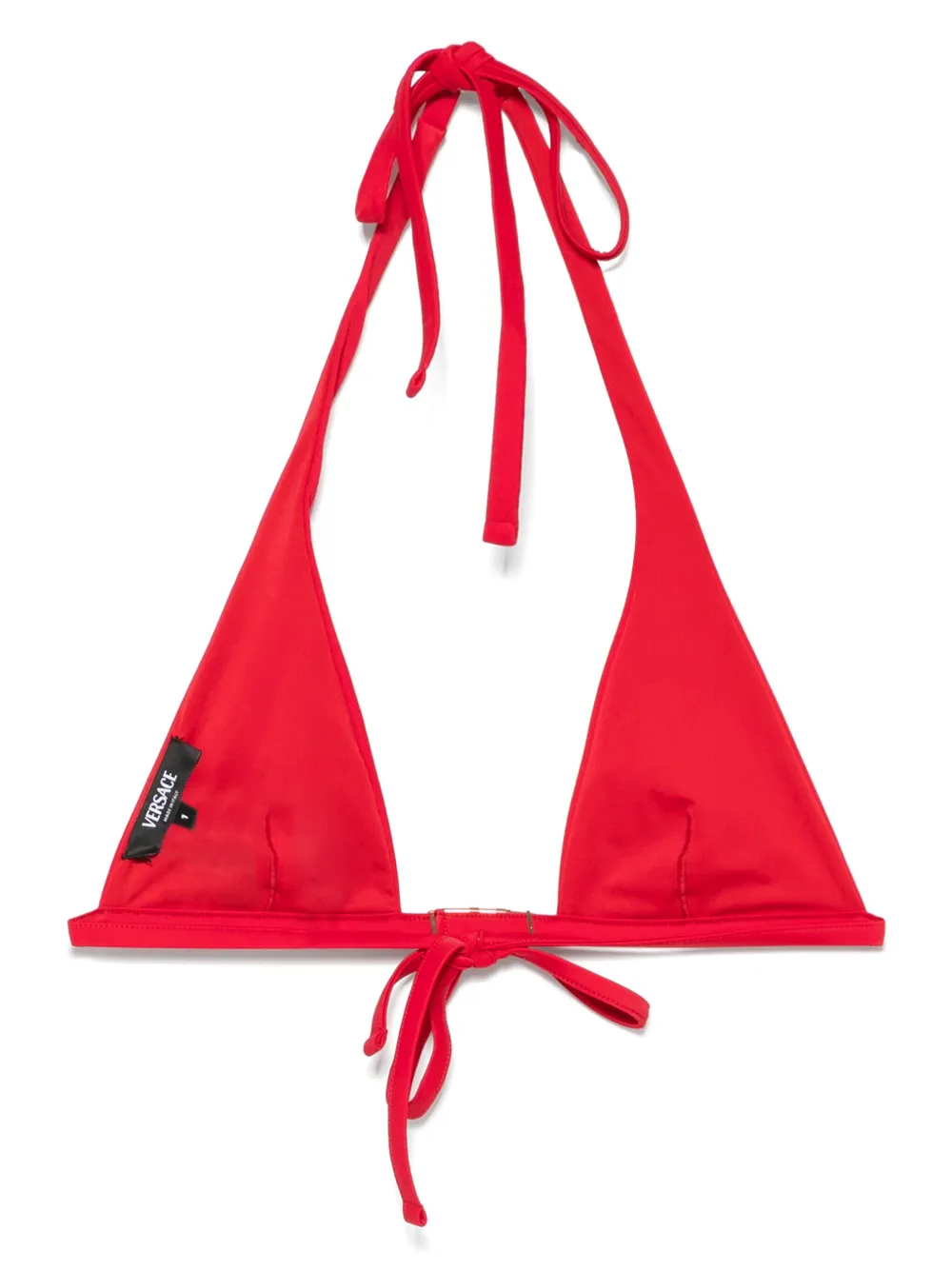 Versace Bikinitop met veiligheidsspeld Rood