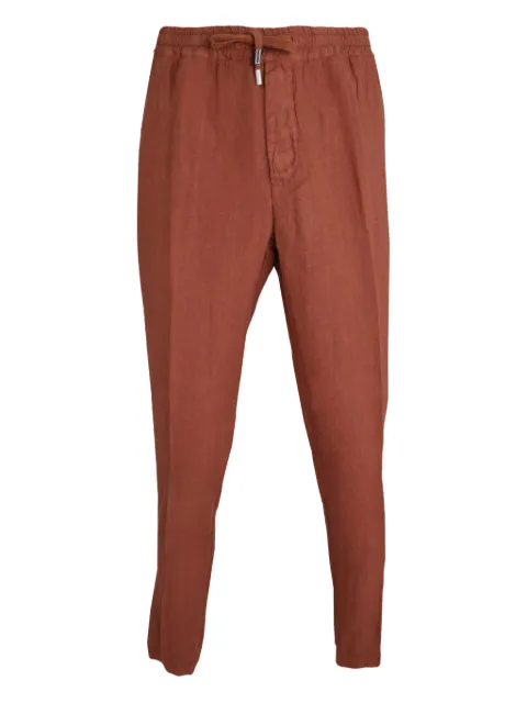 Altea elasticated-waist linen trousers