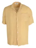 Altea Bart short-sleeve linen shirt - Yellow