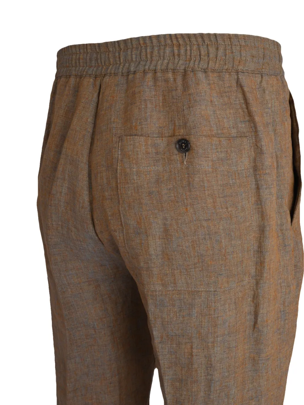 Altea elasticated-waist linen trousers Bruin