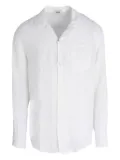 Altea Elliot revere-collar linen shirt - White