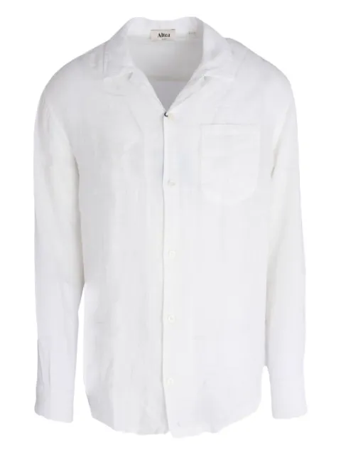 Altea Elliot revere-collar linen shirt