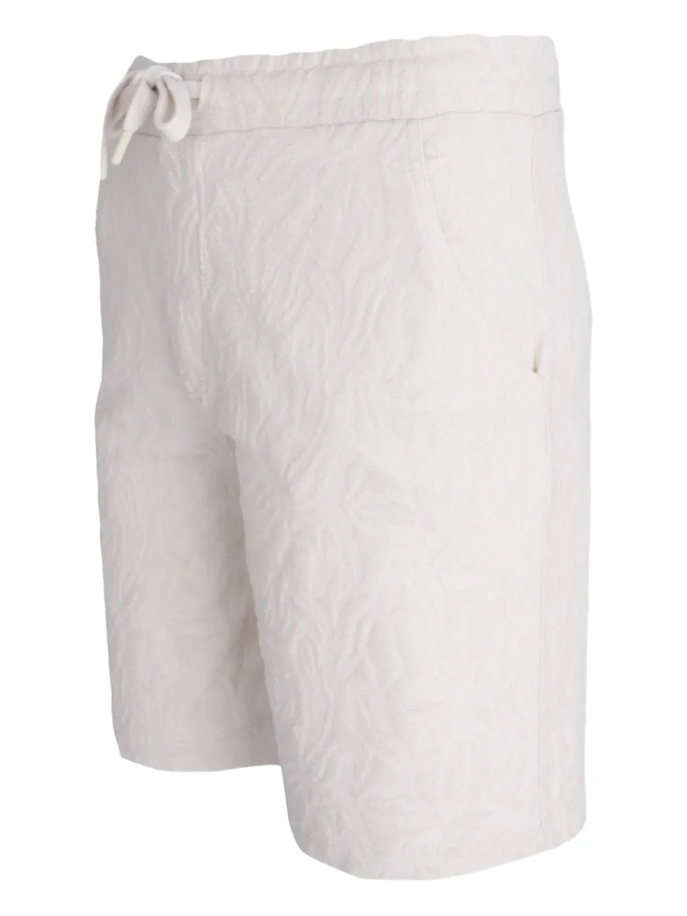 Altea textured drawstring shorts Wit