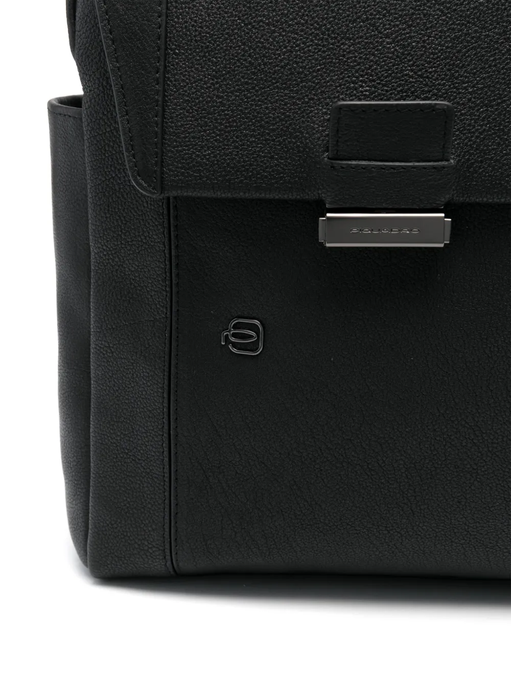 PIQUADRO 15 6-inch leren laptoptas Zwart