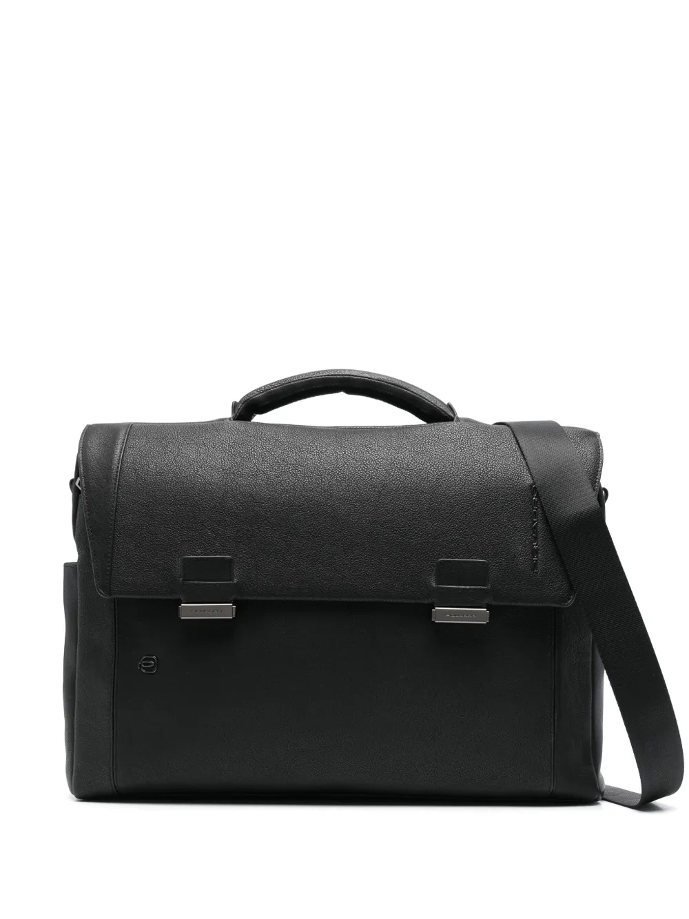 PIQUADRO 15 6-inch leren laptoptas Zwart