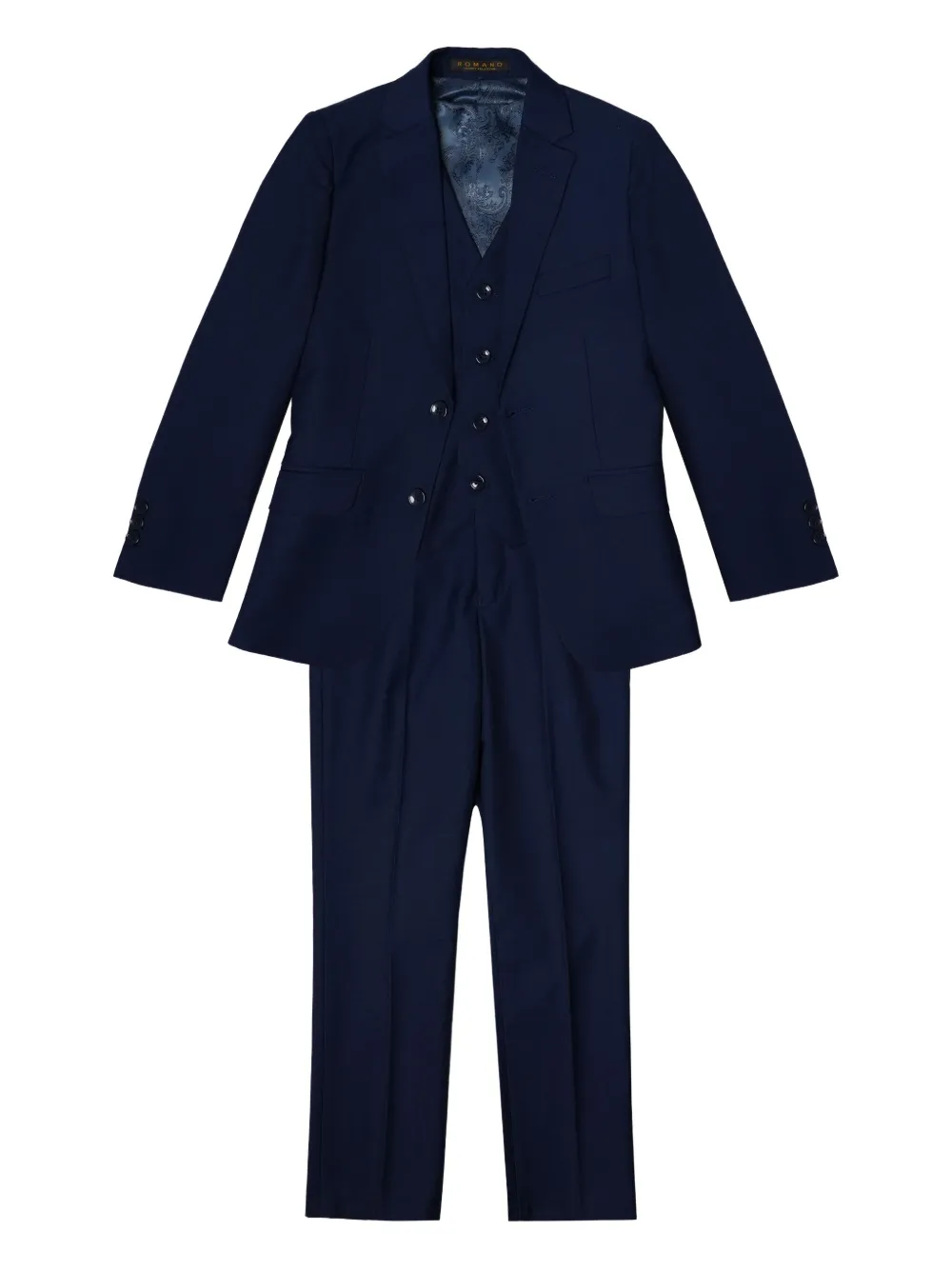 Shop Romano Tailored Two-piece Suit In Blue