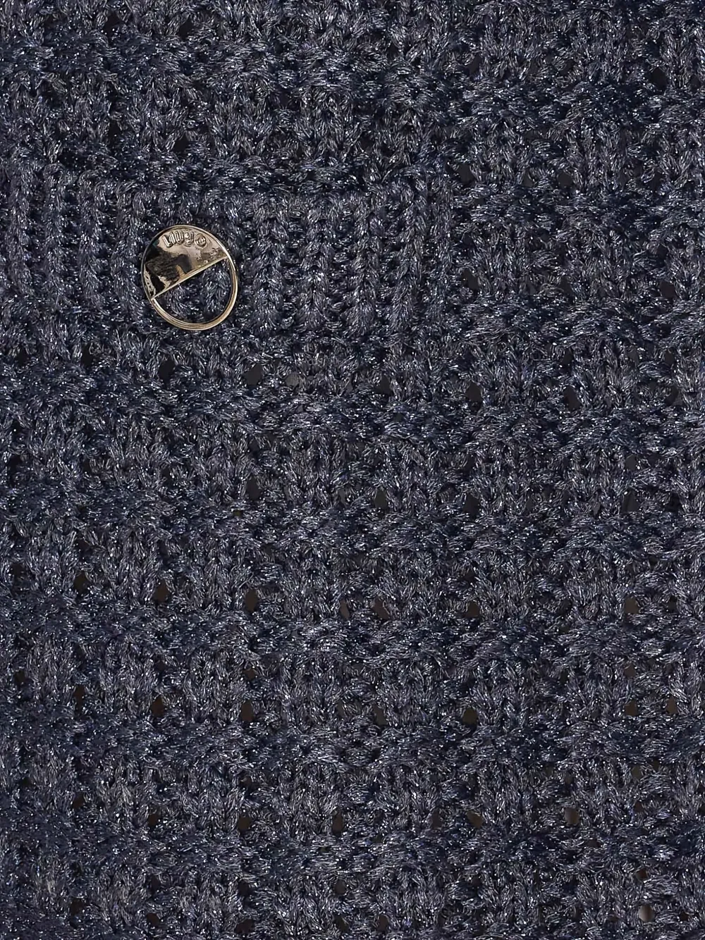 Liu •jo Crewneck Knitted Jacket Frontal Pockets