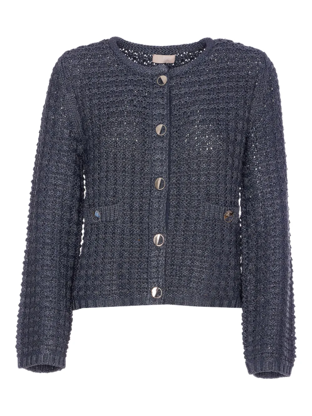 LIU JO chamarra de bouclé | azul | Image 1
