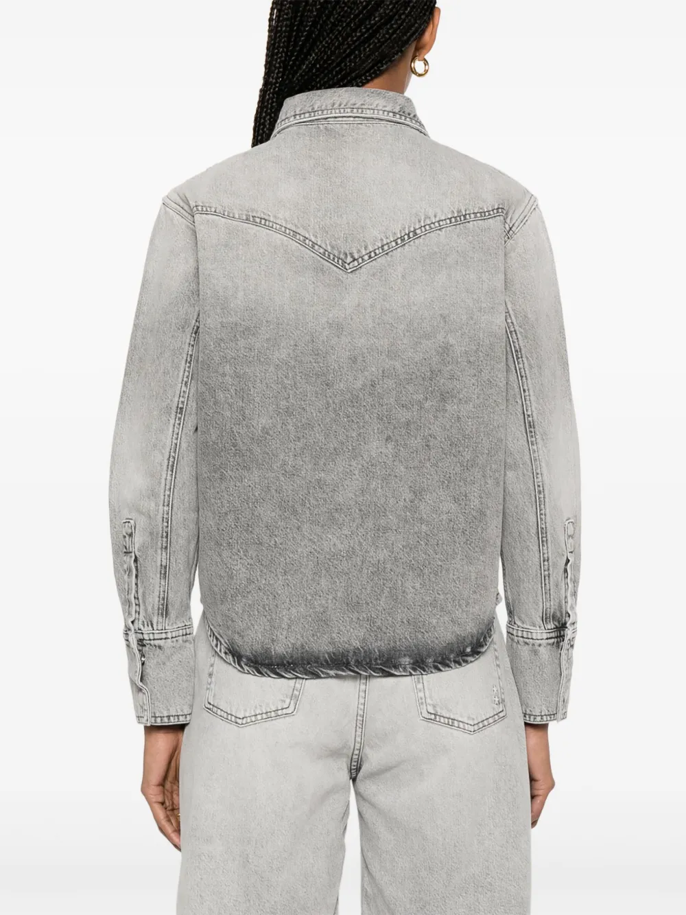 ICON DENIM Norah blouse Grijs