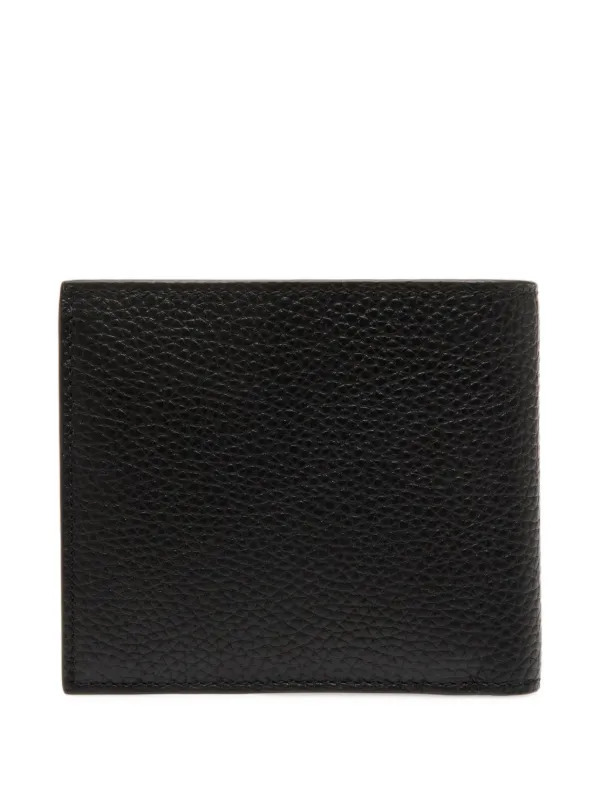 折りたたみ財布 BALLY BLACK LEATHER WALLET Bally Textured Leather Wallet | Black | FARFETCH