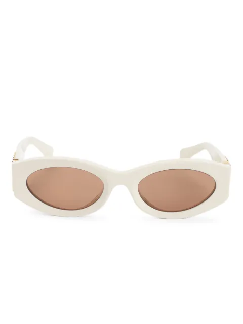 Miu Miu Eyewear logo-detail oval-frame sunglasses