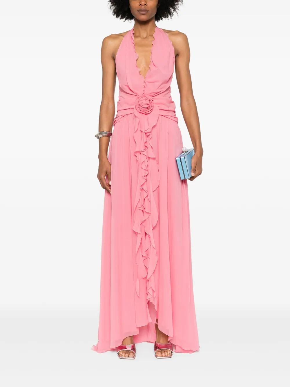 Blumarine robe longue à fleurs appliquées | Robes de soirée | Image 2