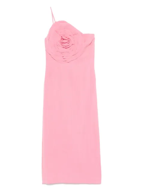 Blumarine floral-appliqué midi dress