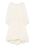 Philosophy Di Lorenzo Serafini gathered mini dress - Neutrals