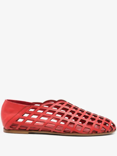 GIABORGHINI leather ballet flats