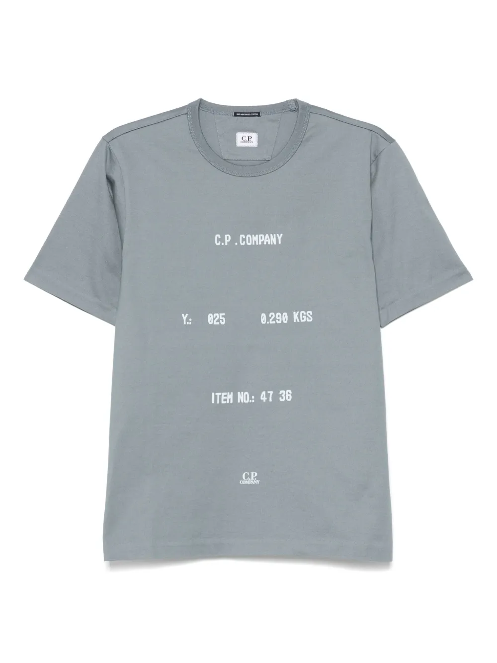 C.P. Company Jersey T-shirt met typografisch logo Blauw