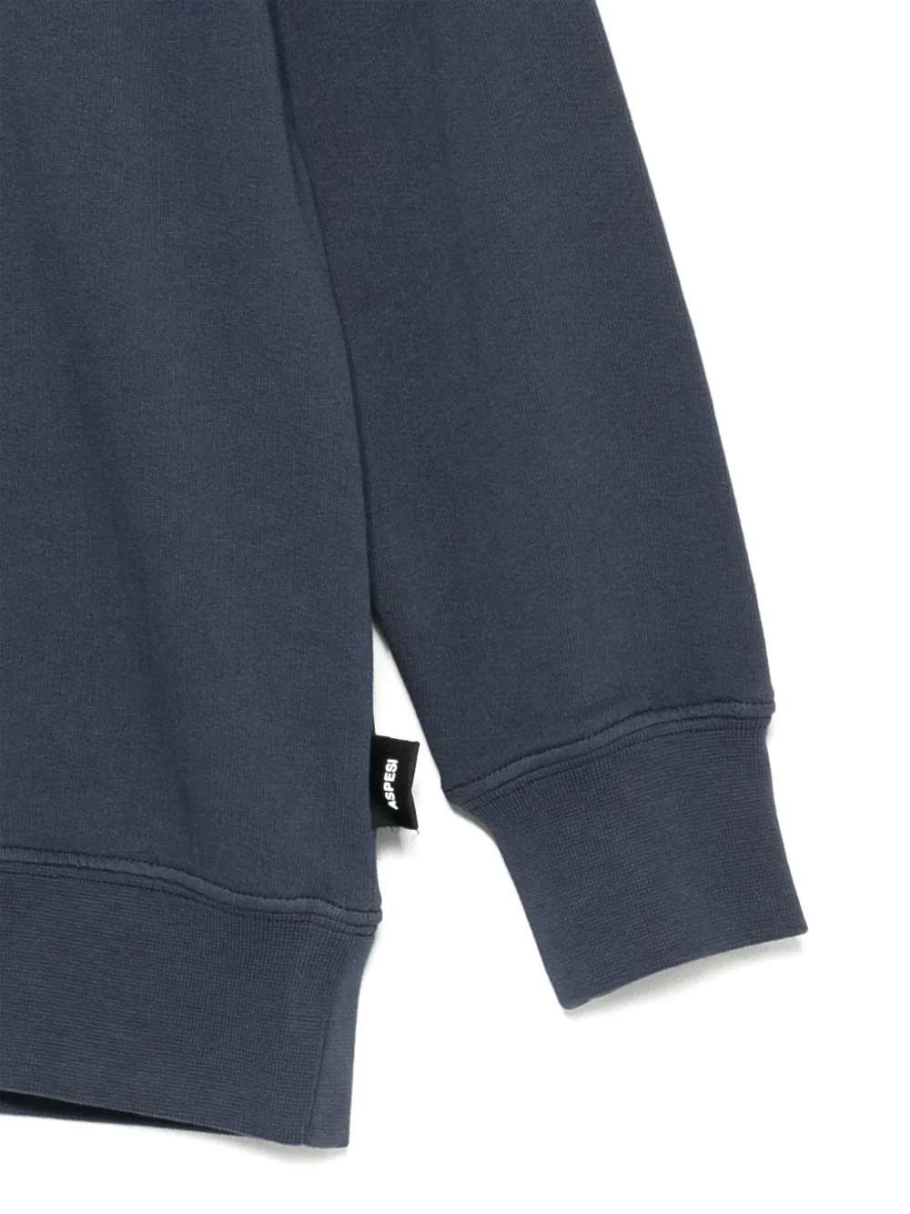 Aspesi Kids Sweater met logoprint Blauw